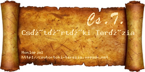 Csütörtöki Terézia névjegykártya